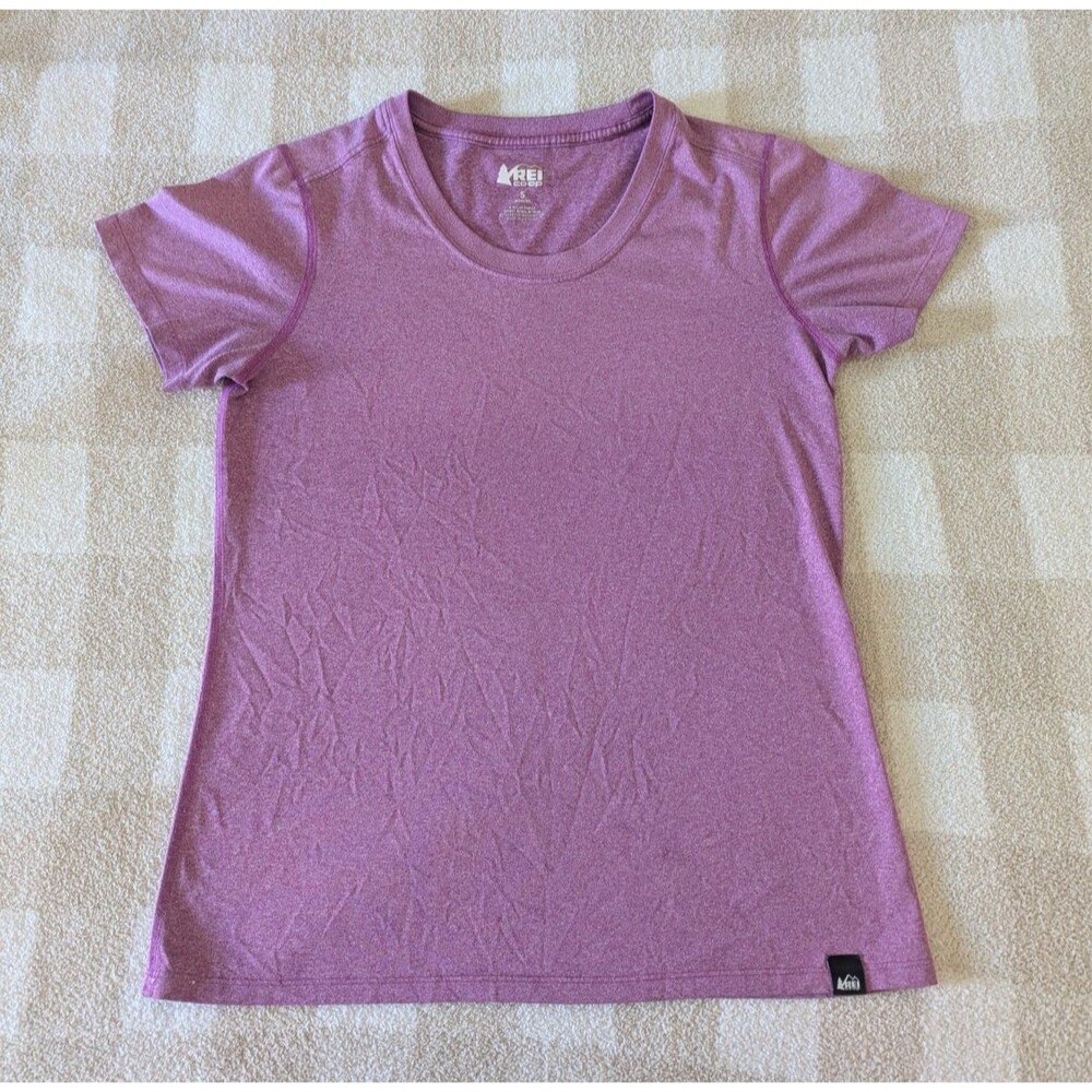 REI Co-op Heather Purple Athletic Workout T-Shirt Women's Size Small S Active